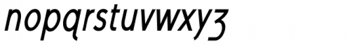 Yassitf Condensed Italic Font LOWERCASE