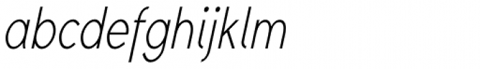 Yassitf Condensed Thin Italic Font LOWERCASE