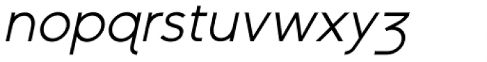 Yassitf Light Italic Font LOWERCASE
