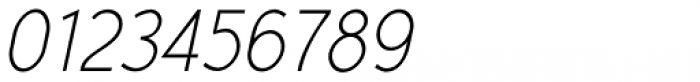 Yassitf Narrow Thin Italic Font OTHER CHARS