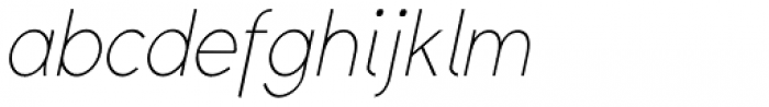 Yassitf Narrow Ultra Thin Italic Font LOWERCASE