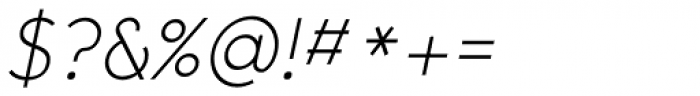 Yassitf Thin Italic Font OTHER CHARS