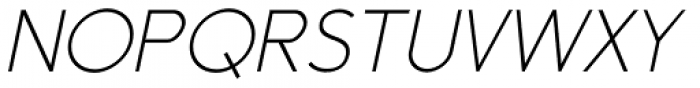 Yassitf Thin Italic Font UPPERCASE