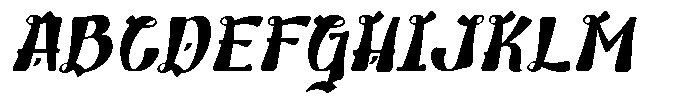 Yasuhiro Italic Font UPPERCASE