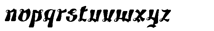 Yasuhiro Italic Font LOWERCASE