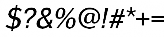 Yanus Italic Font OTHER CHARS