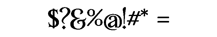 Yana Bold Font OTHER CHARS