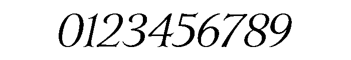 Yana Regular Italic Font OTHER CHARS