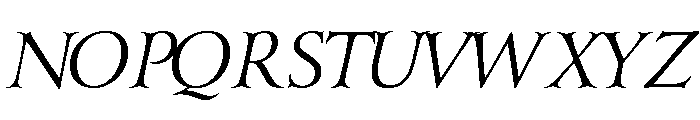 Yana Regular Italic Font UPPERCASE
