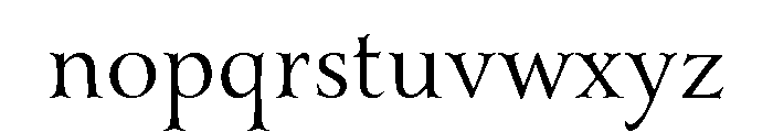 Yana Regular Font LOWERCASE