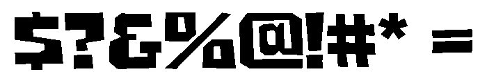Yerk Bold Font OTHER CHARS