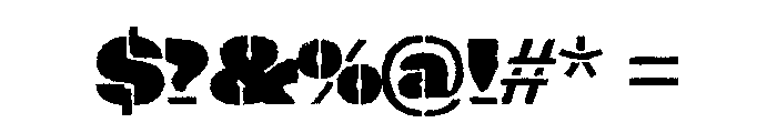 Yerk Heavy Font OTHER CHARS
