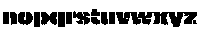 Yerk Heavy Font LOWERCASE
