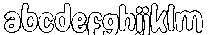 Yellow Banana Outline Regular FONT