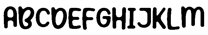 Yellow Banana Regular Font UPPERCASE