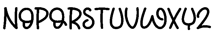 Yellow Daisy Font UPPERCASE