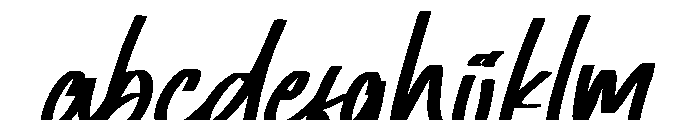 Yellow Green Italic FONT