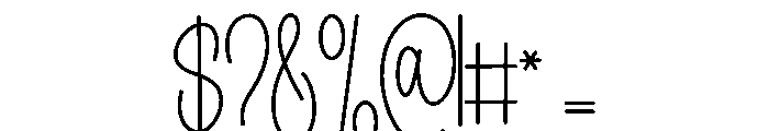 Yellow Pastel Font OTHER CHARS