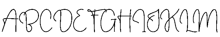 Yellow Pastel Font UPPERCASE