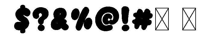 Yellow Sweetie Frost Font OTHER CHARS