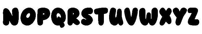 Yellow Sweetie Frost Font UPPERCASE