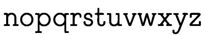 Yerinox Font LOWERCASE