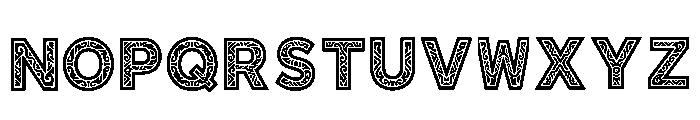 Yestin Regular Font UPPERCASE