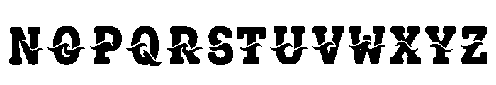 Yew Regular Font UPPERCASE