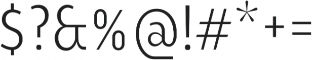 YE Paradigma LightCondensed otf (300) Font OTHER CHARS