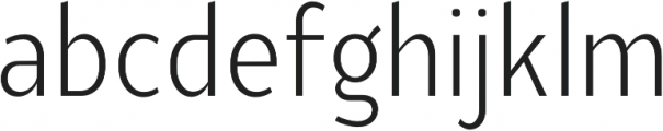 YE Paradigma LightCondensed otf (300) Font LOWERCASE