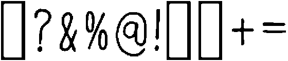 Yearbook Regular otf (400) Font OTHER CHARS