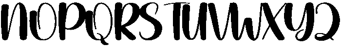 Yearly Regular otf (400) Font UPPERCASE