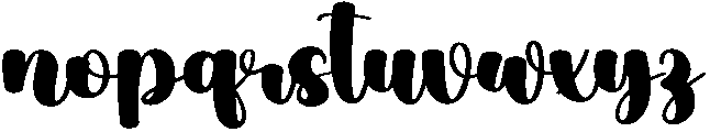 Yearly Regular otf (400) Font LOWERCASE