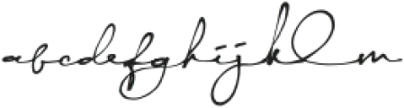 Yellova Signature Regular otf (400) Font LOWERCASE