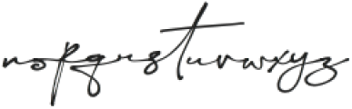 Yellova Signature Regular otf (400) Font LOWERCASE
