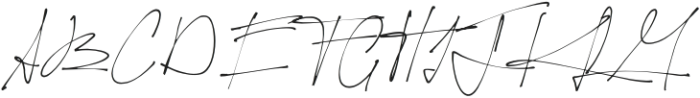 Yellova Signature Thin otf (100) Font UPPERCASE