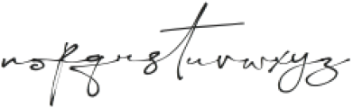 Yellova Signature Thin otf (100) Font LOWERCASE