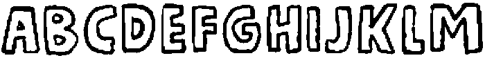 Yellow Day Outline otf (400) Font UPPERCASE