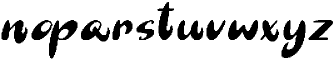 Yellow Hook otf (400) Font LOWERCASE