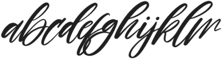 Yellowbird Italic otf (400) Font LOWERCASE
