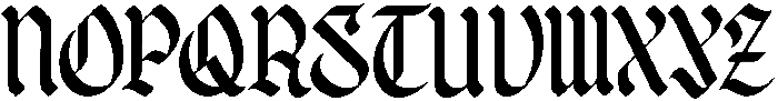 Yeremia otf (400) Font UPPERCASE