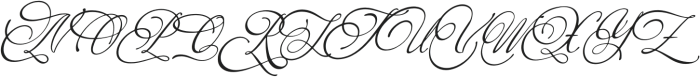Yertlealus Italic otf (400) Font UPPERCASE
