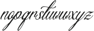 Yertlealus Italic otf (400) Font LOWERCASE