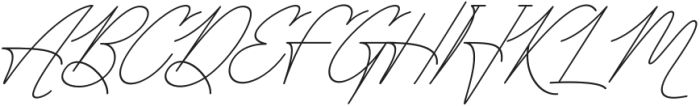 Yestafuly Italic otf (400) Font UPPERCASE