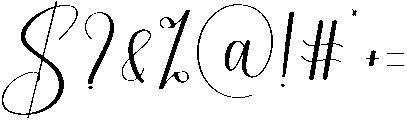 Yesterday Regular otf (400) Font OTHER CHARS
