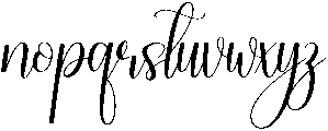 Yesterday Regular otf (400) Font LOWERCASE
