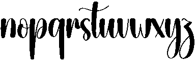 Yesterday Regular otf (400) Font LOWERCASE