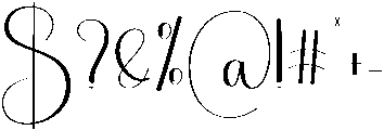 Yesterday Regular otf (400) Font OTHER CHARS