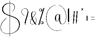 Yesterday Regular otf (400) Font OTHER CHARS