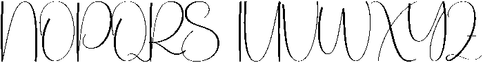 Yesterday Regular otf (400) Font UPPERCASE